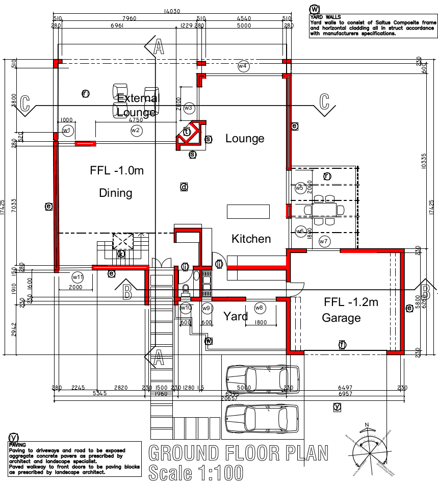 Sample building plan - anonymized for privacy